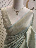 Organza banarasi with 6 petal butta - Image 2