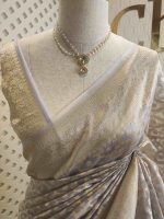 Organza banarasi with 6 petal butta - Image 6