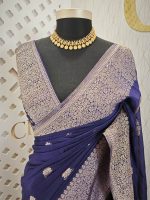 Georgette Banarasi With Lilly Buttas - Image 6