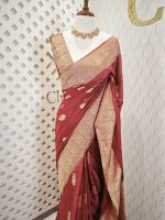 Georgette Banarasi With Lilly Buttas - Image 19