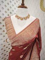 Georgette Banarasi With Lilly Buttas - Image 11