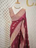 Georgette Banarasi With Lilly Buttas - Image 13