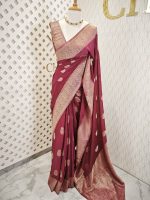 Georgette Banarasi With Lilly Buttas - Image 14