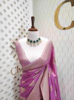 Georgette banarasi with bud shaped butts - Image 13