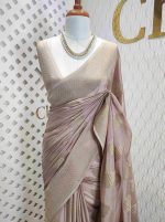 Georgette banarasi with bud shaped butts - Image 33