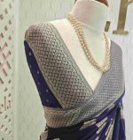 Georgette banarasi with bud shaped butts - Image 59