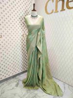 Georgette banarasi with bud shaped butts - Image 44