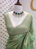 Georgette banarasi with bud shaped butts - Image 46