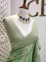 Georgette banarasi with bud shaped butts - Image 47