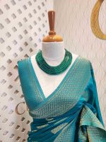 Georgette banarasi with bud shaped butts - Image 7