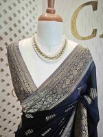 Georgette banarasi with 5 stem plant butta - Image 31