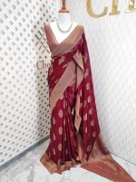 Georgette banarasi with bud shaped butts - Image 28