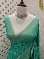 Georgette Banarasi 2 bias line design - Image 91