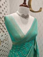 Georgette Banarasi 2 bias line design - Image 92