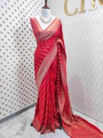Georgette Banarasi 2 bias line design - Image 36