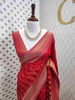 Georgette Banarasi 2 bias line design - Image 37