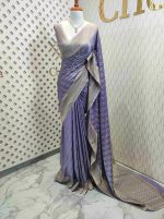 Georgette Banarasi 2 bias line design - Image 42