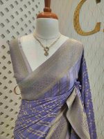Georgette Banarasi 2 bias line design - Image 43