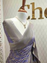 Georgette Banarasi 2 bias line design - Image 45