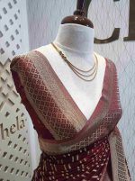 Georgette Banarasi 2 bias line design - Image 5