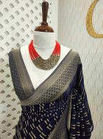 Georgette Banarasi 2 bias line design - Image 49