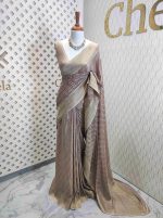 Georgette Banarasi 2 bias line design - Image 50