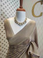 Georgette Banarasi 2 bias line design - Image 52