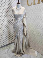 Georgette Banarasi 2 bias line design - Image 54