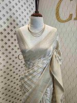 Georgette Banarasi 2 bias line design - Image 56