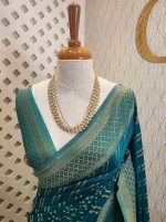 Georgette Banarasi 2 bias line design - Image 60