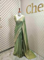 Georgette Banarasi 2 bias line design - Image 62