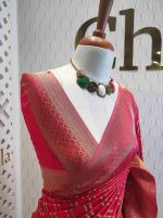 Georgette Banarasi 2 bias line design - Image 69
