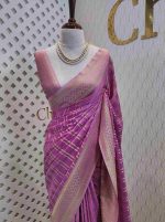 Georgette Banarasi 2 bias line design - Image 6