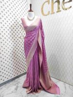 Georgette Banarasi 2 bias line design - Image 8