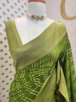 Georgette Banarasi 2 bias line design - Image 12