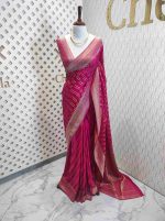Georgette Banarasi 2 bias line design - Image 14