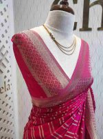 Georgette Banarasi 2 bias line design - Image 17