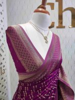 Georgette Banarasi 2 bias line design - Image 25