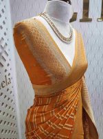 Georgette Banarasi 2 bias line design - Image 26