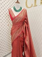 Soft katan with creeper veins and small flower design - Image 20