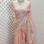 Kota silk with colorful thread work and beads work