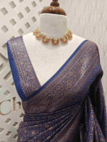 Soft katan with blossom in a triangle butta - Image 5