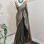 Soft katan with creeper veins and small flower design