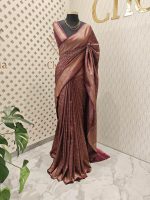 Soft katan with creeper veins and small flower design - Image 14