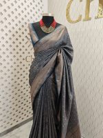 Soft katan with creeper veins and small flower design - Image 28