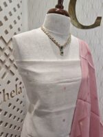 Chanderi Salwar With fence pressed embroidery - Image 3