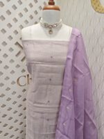 Chanderi Salwar With fence pressed embroidery - Image 9