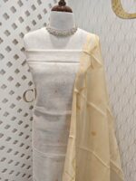Chanderi Salwar With fence pressed embroidery - Image 14