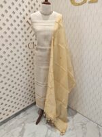 Chanderi Salwar With fence pressed embroidery - Image 16