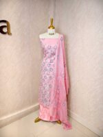 Tussar salwaar with double color mango pattern - Image 8